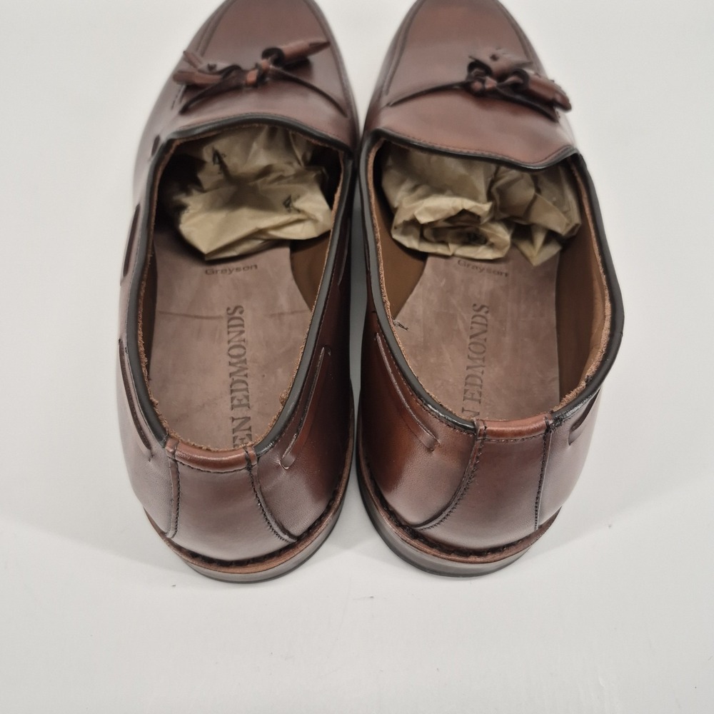 Allen Edmonds "GRAYSON"  Men's Leather Brown Tassel Loafers 10 EEE  USA - Picture 7 of 10